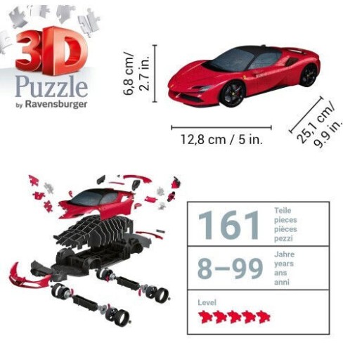 Ravensburger 3d Puzzle Ferrari Sf90 Stradale 108p 10311576