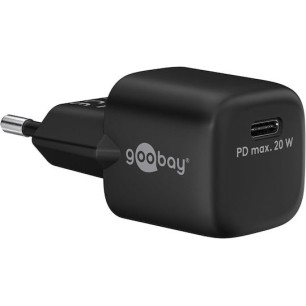 Goobay Φορτιστής Χωρίς Καλώδιο με Θύρα USB-C 20W Power Delivery Μαύρος (65403)
