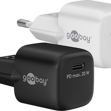 Goobay Φορτιστής Χωρίς Καλώδιο με Θύρα USB-C 20W Power Delivery Μαύρος (65403)