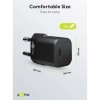 Goobay Φορτιστής Χωρίς Καλώδιο με Θύρα USB-C 20W Power Delivery Μαύρος (65403)