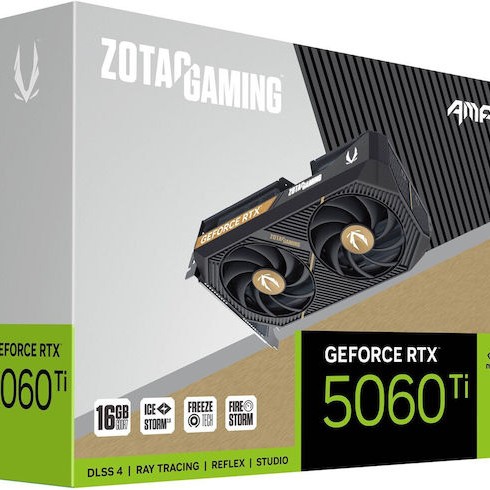 Zotac GeForce RTX 5060 Ti 16GB GDDR7 AMP Κάρτα Γραφικών