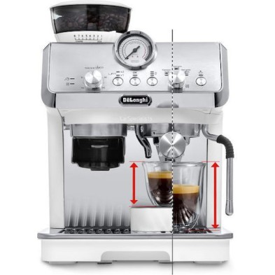 De'Longhi La Specialista Αυτόματη Μηχανή Espresso 1550W Πίεσης 15bar με Μύλο Άλεσης Λευκή
