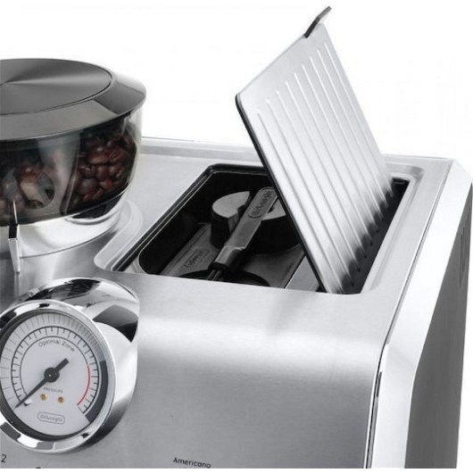 De'Longhi La Specialista Αυτόματη Μηχανή Espresso 1550W Πίεσης 15bar με Μύλο Άλεσης Λευκή