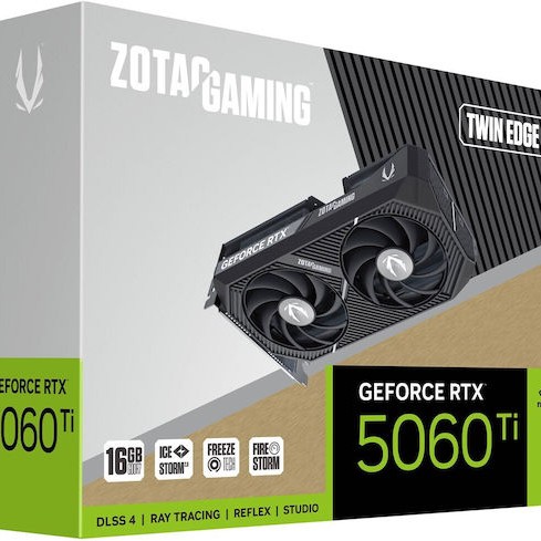 Zotac GeForce RTX 5060 Ti 16GB GDDR7 Twin Edge Κάρτα Γραφικών