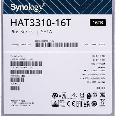 Synology Plus 16TB HDD Σκληρός Δίσκος 3.5