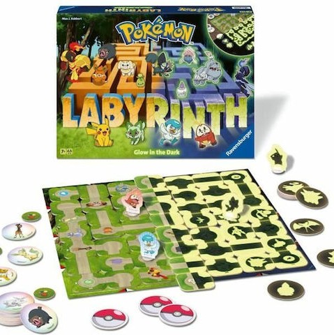 Επιτραπέζιο Παιχνίδι Pokemon Labyrinth (Glow In The Dark) για 2-4 Παίκτες 7+ Ετών (EN) Ravensburger