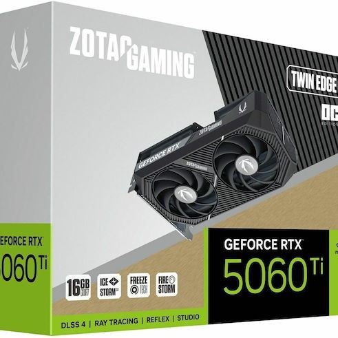 Zotac GeForce RTX 5060 Ti 16GB GDDR7 Twin Edge OC Κάρτα Γραφικών