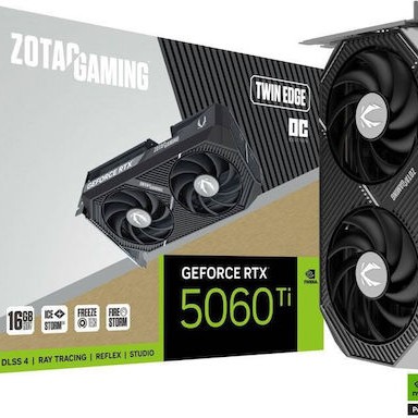 Zotac GeForce RTX 5060 Ti 16GB GDDR7 Twin Edge OC Κάρτα Γραφικών