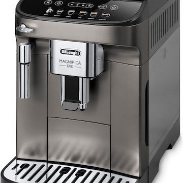 De'Longhi Magnifica Evo Αυτόματη Μηχανή Espresso 1450W Πίεσης 15bar με Μύλο Άλεσης Ασημί