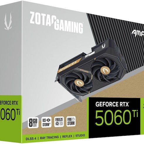 Zotac GeForce RTX 5060 Ti 8GB GDDR7 AMP Κάρτα Γραφικών