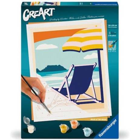 Ravensburger Creart Paint By Numbers Adults Relaxation At Beach