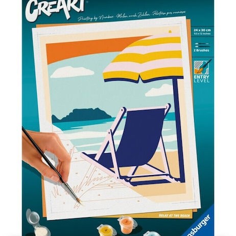 Ravensburger Creart Paint By Numbers Adults Relaxation At Beach