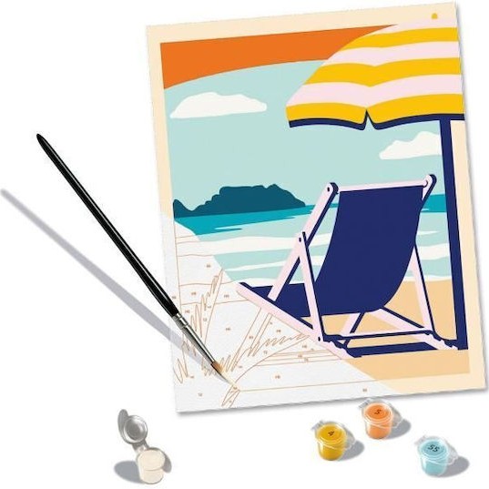 Ravensburger Creart Paint By Numbers Adults Relaxation At Beach