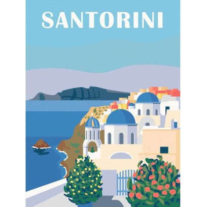 Shades of Santorini Σετ Ζωγραφικής 40x30cm