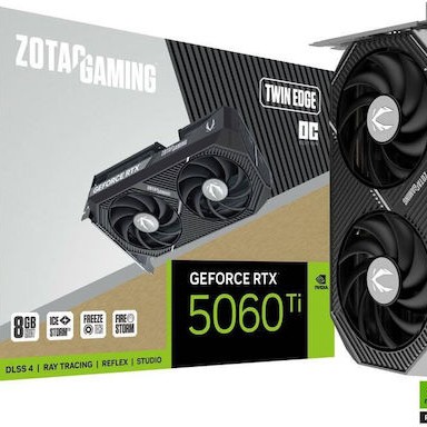 Zotac GeForce RTX 5060 Ti 8GB GDDR7 Twin Edge OC Κάρτα Γραφικών