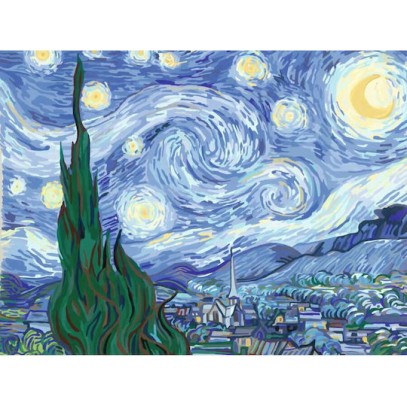 Ravensburger Starry Night Σετ Ζωγραφικής 48x10cm
