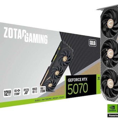 Zotac GeForce RTX 5070 12GB GDDR7 Solid Κάρτα Γραφικών
