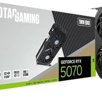 Zotac GeForce RTX 5070 12GB GDDR7 Twin Edge Κάρτα Γραφικών