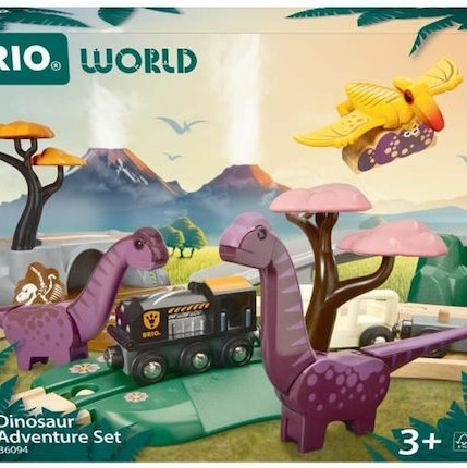 Brio Toys Δεινόσαυροι Σετ με Τρενάκι για 3+ Ετών