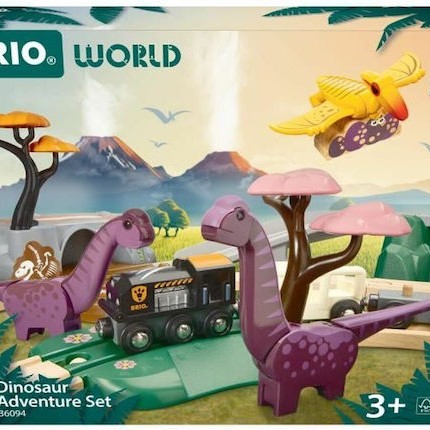 Brio Toys Δεινόσαυροι Σετ με Τρενάκι για 3+ Ετών