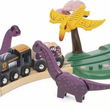 Brio Toys Δεινόσαυροι Σετ με Τρενάκι για 3+ Ετών