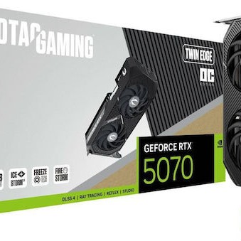 Zotac GeForce RTX 5070 12GB GDDR7 Twin Edge OC Κάρτα Γραφικών
