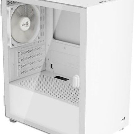 Aerocool CS111 Gaming Mini Tower Κουτί Υπολογιστή με Πλαϊνό Παράθυρο Λευκό