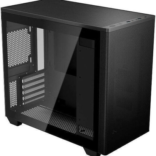 Aerocool Stormfront Mini Tower Κουτί Υπολογιστή με Πλαϊνό Παράθυρο Μαύρο
