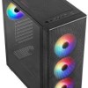 Aerocool Designer Gaming Midi Tower Κουτί Υπολογιστή με RGB Φωτισμό Μαύρο