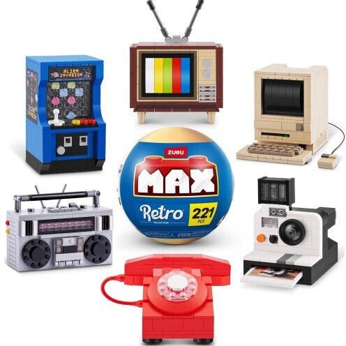 Zuru Τουβλάκια Max Build Retro για 3+ Ετών (Διάφορα Σχέδια) 1τμχ