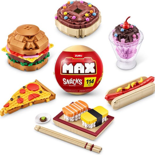 Zuru Τουβλάκια Max Build Snack Σειρά 1 για 8+ Ετών 1τμχ (Διάφορα Σχέδια) 1τμχ