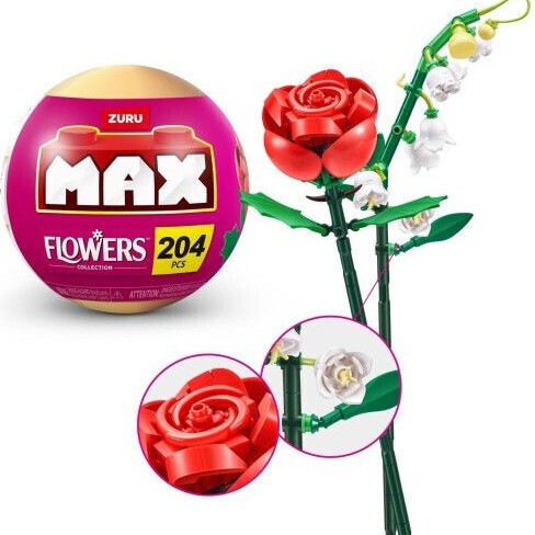 Zuru Τουβλάκια Max Build Κηπος Μακρια Λουλουδια για 3+ Ετών (Διάφορα Σχέδια) 1τμχ