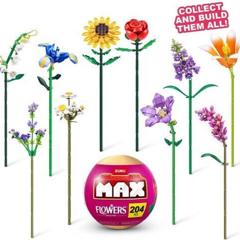 Zuru Τουβλάκια Max Build Κηπος Μακρια Λουλουδια για 3+ Ετών (Διάφορα Σχέδια) 1τμχ