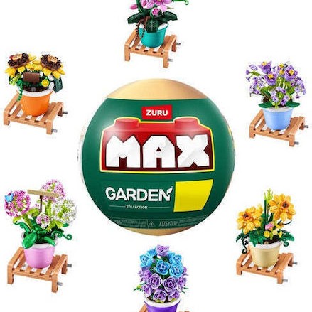 Zuru Τουβλάκια Max Build Κήπος Φυτά Σε Γλάστρα για 3+ Ετών 1τμχ (Διάφορα Σχέδια) 1τμχ