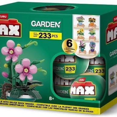 Zuru Τουβλάκια Max Build Κήπος Φυτά Σε Γλάστρα για 3+ Ετών 1τμχ (Διάφορα Σχέδια) 1τμχ
