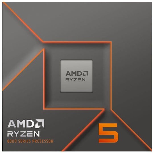AMD Ryzen 5 8400F 4.2GHz Επεξεργαστής 6 Πυρήνων για Socket AM5 σε Κουτί με Ψύκτρα