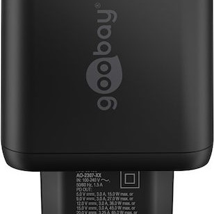 Goobay Φορτιστής Χωρίς Καλώδιο με Θύρα USB-A και Θύρα USB-C Power Delivery Μαύρος (65409)