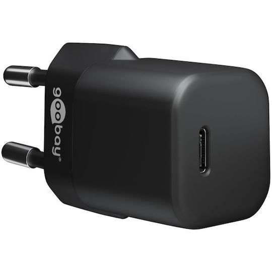 Goobay Φορτιστής με Θύρα USB-C και Καλώδιο USB-C - Lightning 30W Power Delivery Μαύρος (64574)