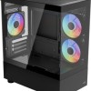 Aerocool Viewport Mini Mini Tower Κουτί Υπολογιστή με Πλαϊνό Παράθυρο και RGB Φωτισμό Μαύρο