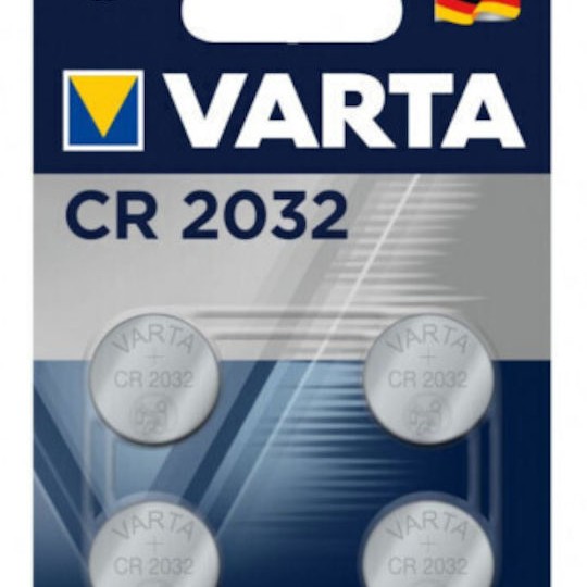 Varta Μπαταρίες Λιθίου Ρολογιών CR2032 4τμχ
