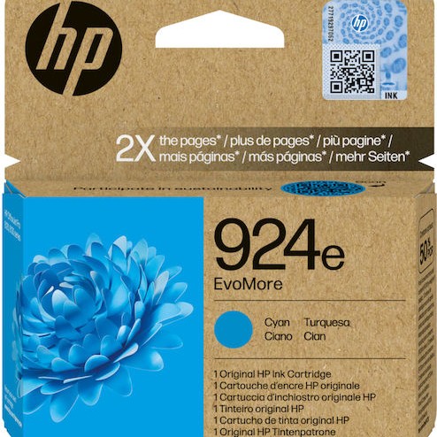 HP 924e EvoMore Γνήσιο Μελάνι Εκτυπωτή InkJet Κυανό (4K0U7NE)