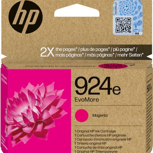 HP 924e EvoMore Γνήσιο Μελάνι Εκτυπωτή InkJet Ματζέντα (4K0U8NE)