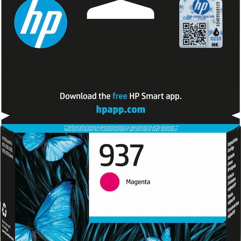 HP 937 Γνήσιο Μελάνι Εκτυπωτή InkJet Ματζέντα (4S6W3NE)
