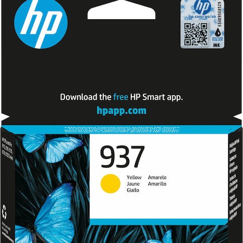HP 937 Γνήσιο Μελάνι Εκτυπωτή InkJet Κίτρινο (4S6W4NE)