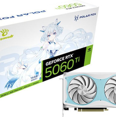 Manli GeForce RTX 5060 Ti 16GB GDDR7 Polar Fox OC Κάρτα Γραφικών N772506TIM26491