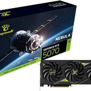 Manli GeForce RTX 5070 12GB GDDR7 Nebula Κάρτα Γραφικών