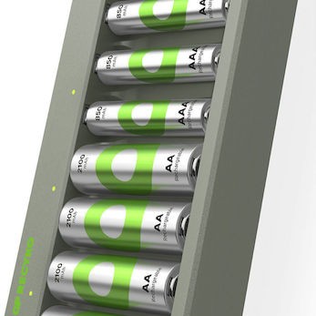 GP Batteries ReCyko E821 Φορτιστής 8 Μπαταριών Ni-MH Μεγέθους AA