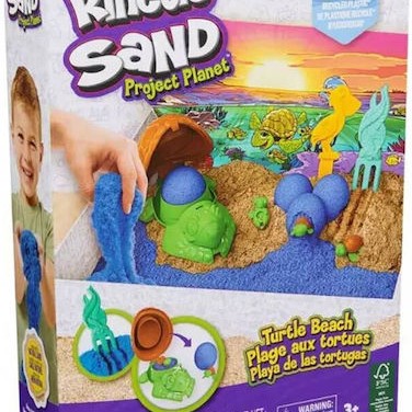 Spin Master Παιχνίδι Κατασκευών με Άμμο Turtle Beach Set για Παιδιά 3+ Ετών