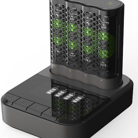 GP Batteries ReCyko Pro P461 USB Φορτιστής 4 Μπαταριών Ni-MH Μεγέθους AA/AAA