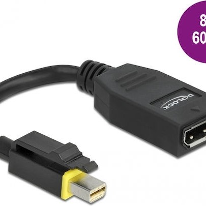 DeLock Μετατροπέας mini DisplayPort male σε DisplayPort female (65978)